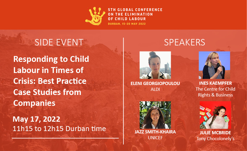 May 17 | Side Event on Best Practice Responses to Child Labour From Companies